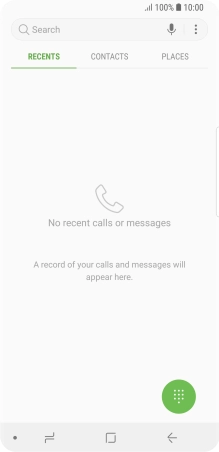 Press the menu icon.