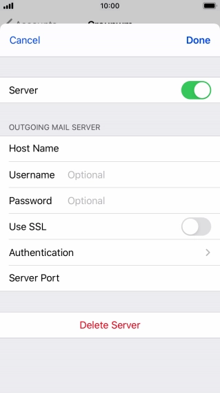 Press Authentication.