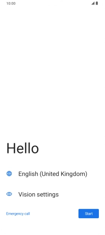 Press the field next to the language icon.