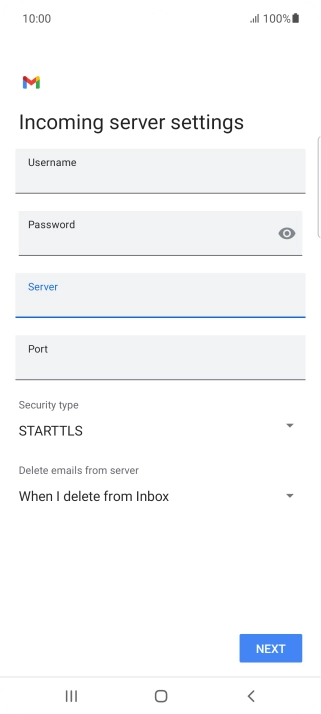 Press the field below 