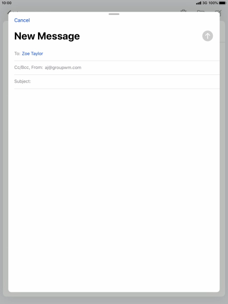 Press Subject: and key in the required subject.
