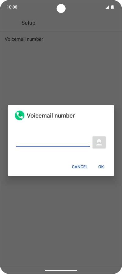 Key in +61414121121 and press OK.