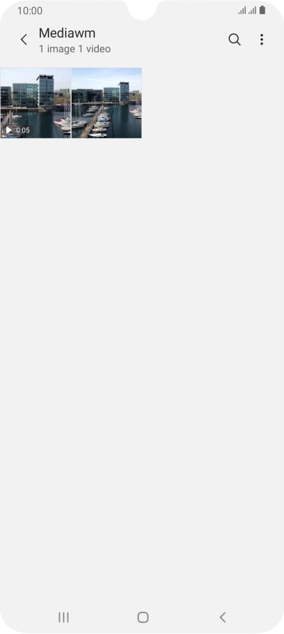 Press and hold any picture or video clip.