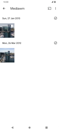 Press and hold any picture or video clip.