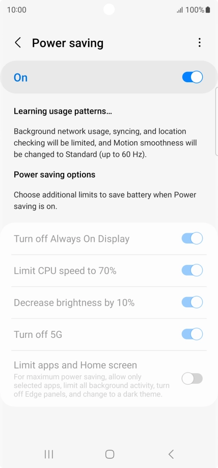 Press the Home key to return to the home screen.