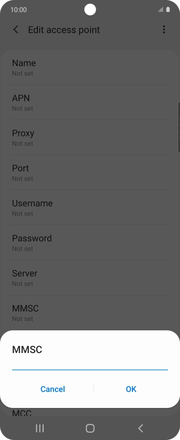 Key in http://pxt.vodafone.net.au/pxtsend and press OK.