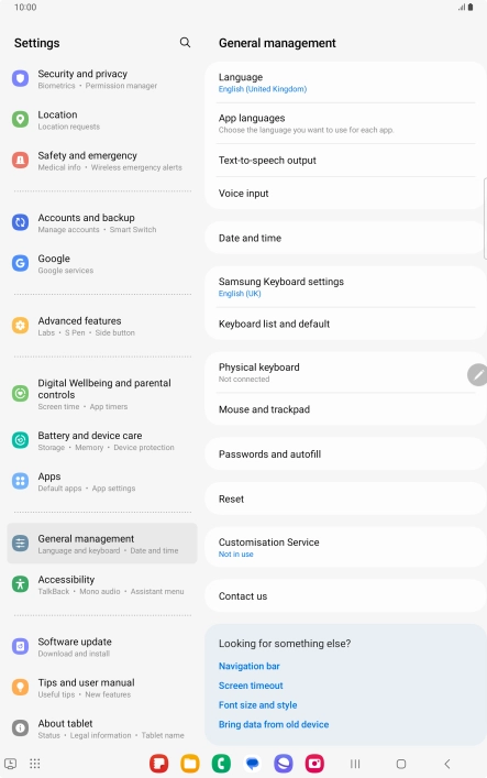 Press Date and time.