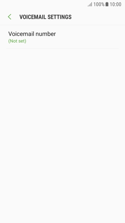 Press Voicemail number.