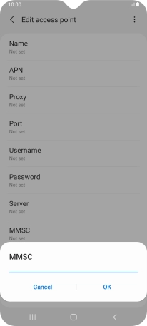Key in http://pxt.vodafone.net.au/pxtsend and press OK.