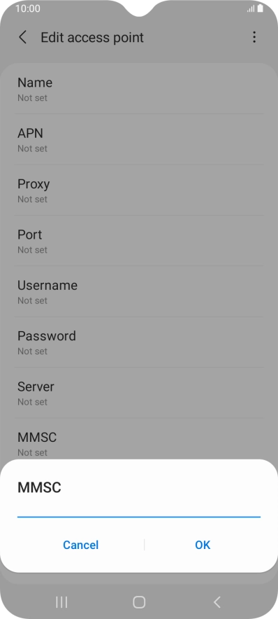 Key in http://pxt.vodafone.net.au/pxtsend and press OK.