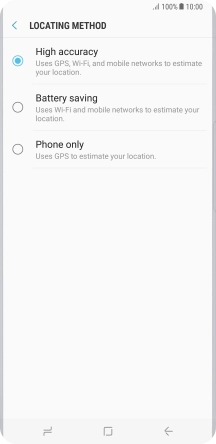 If you select High accuracy, your phone can find your exact position using the GPS satellites, the mobile network and nearby Wi-Fi networks. Satellite-based GPS requires a clear view of the sky.