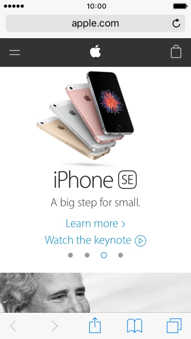 Press the address bar.