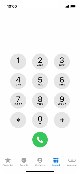 Press Keypad.