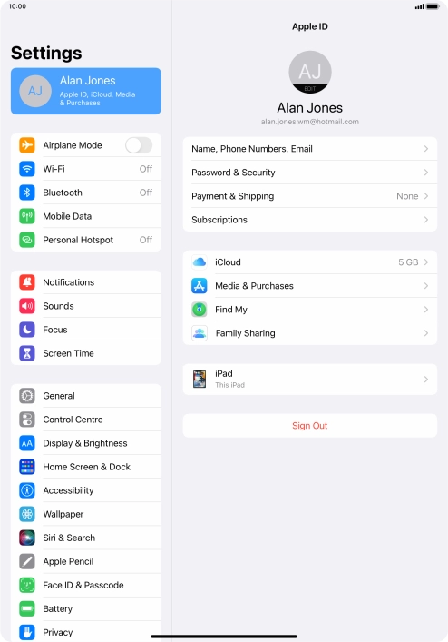 Slide your finger upwards starting from the bottom of the screen to return to the home screen.