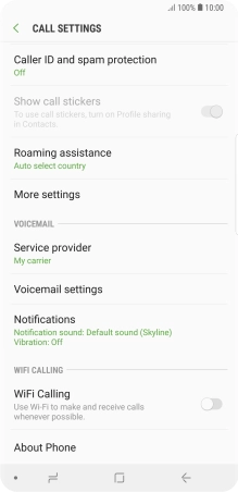 Press More settings.