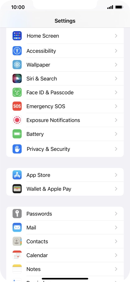 Press Accessibility.