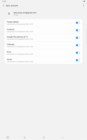 Press the Home key to return to the home screen.
