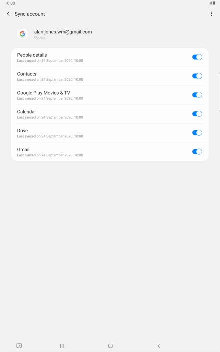 Press the Home key to return to the home screen.