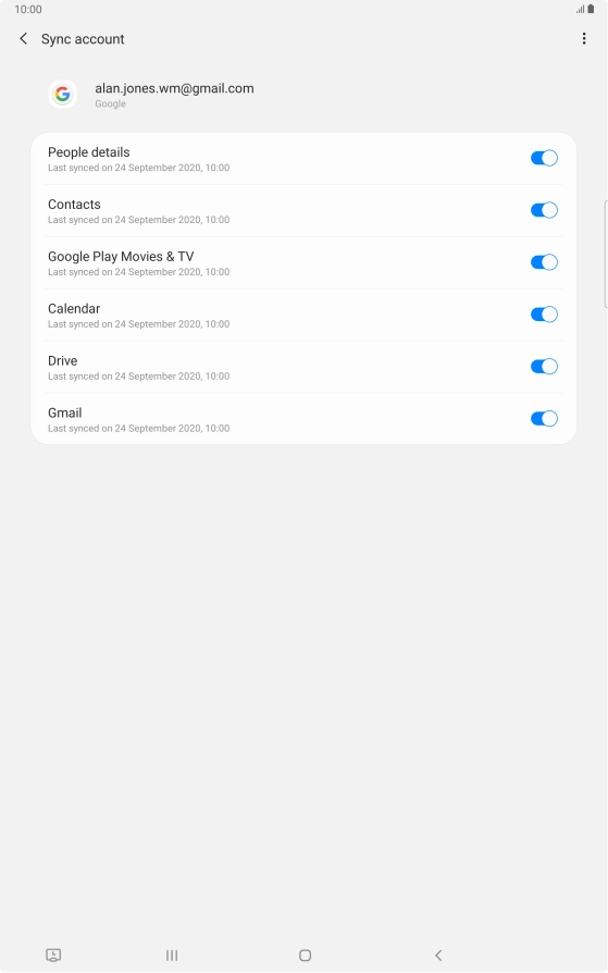 Press the Home key to return to the home screen.