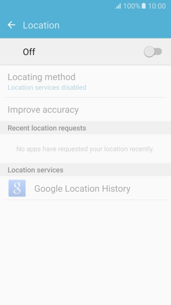 Press the indicator to turn the function on or off.