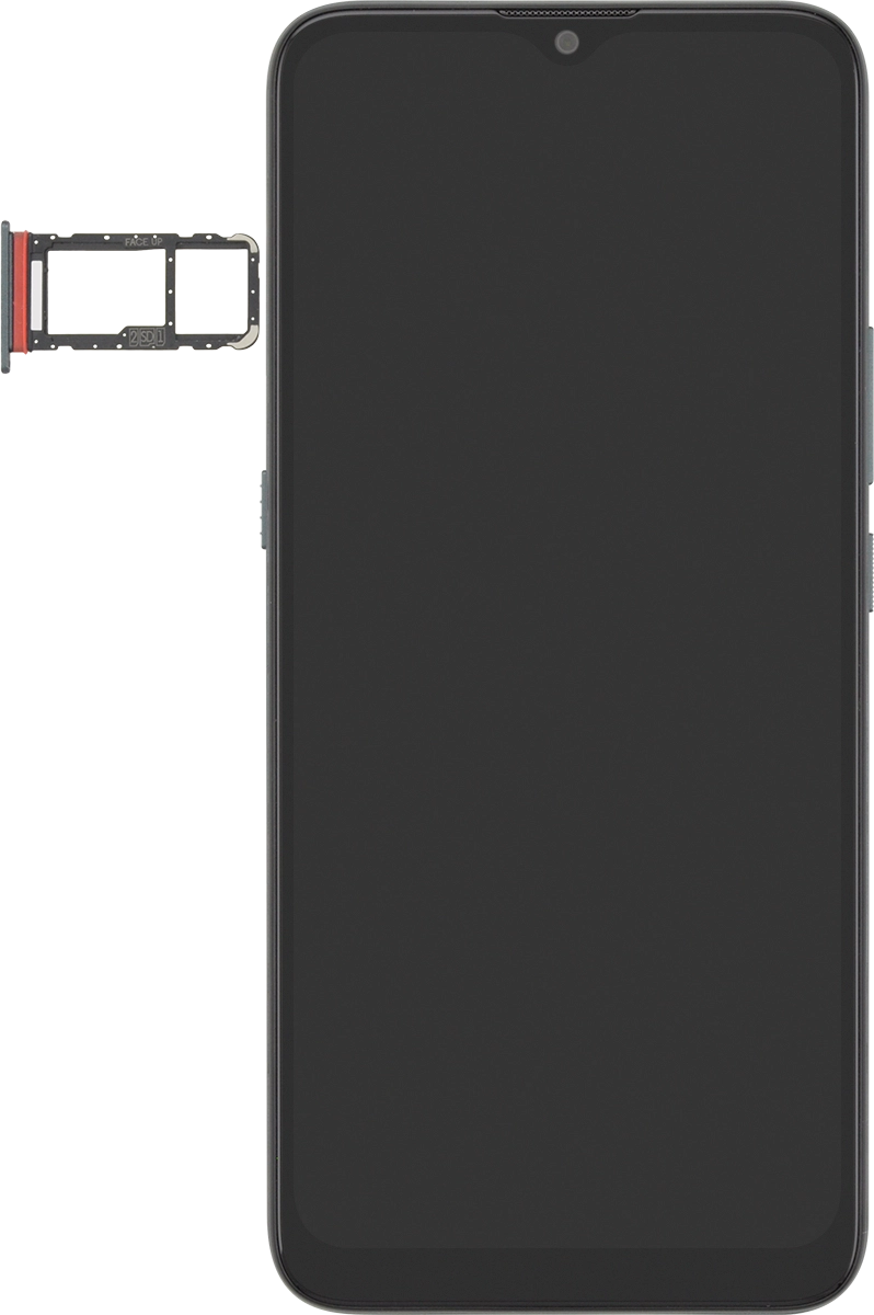Turn your SIM as illustrated next to the SIM holder and place it in the SIM holder.