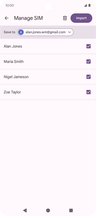 Press the drop down list next to 