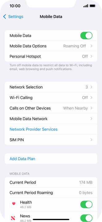 Press Network Selection.