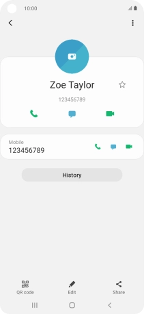 Press the call icon.