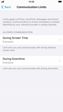 Press During Screen Time.