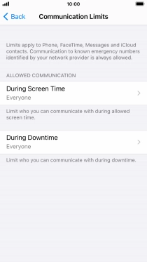 Press During Screen Time.