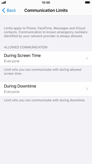 Press During Screen Time.