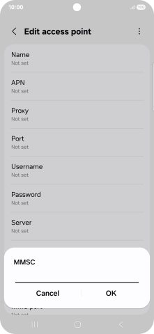 Key in http://pxt.vodafone.net.au/pxtsend and press OK.
