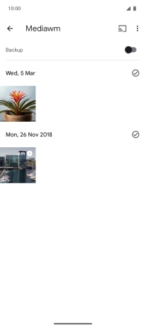 Press and hold any picture or video.