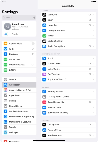 Press the required category below 
