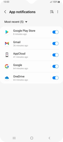 Press the drop down list.