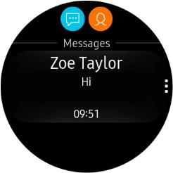 Press the menu icon.