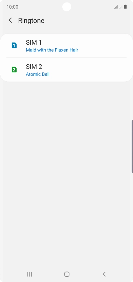 Press the Home key to return to the home screen.