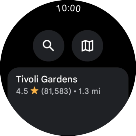 Press the required destination.