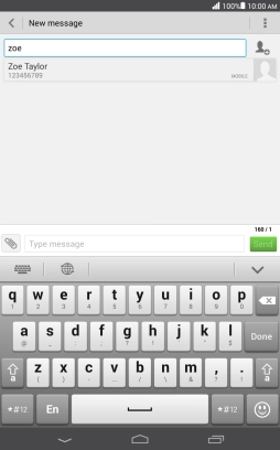 Press the required contact.