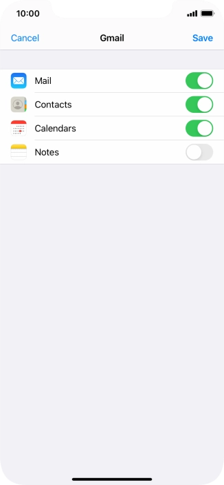 If this screen is displayed, you email account has been recognised and set up automatically. Follow the instructions on the screen to key in more information and finish setting up your phone.