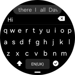 Press the confirm icon.