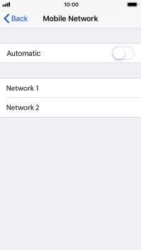 If you turn off the function, press the required network.
