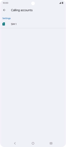 Press the name of the SIM.