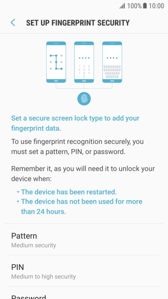 Press the required phone lock code and follow the instructions on the screen to create an additional phone lock code.