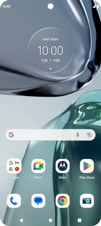 Press the phone icon.