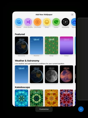 Press the required category and follow the instructions on the screen to select the required background image.