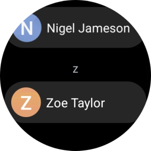 Press the required contact.