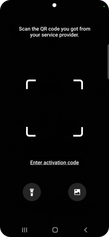 Place the QR code you've received inside the phone camera frame to scan the code.