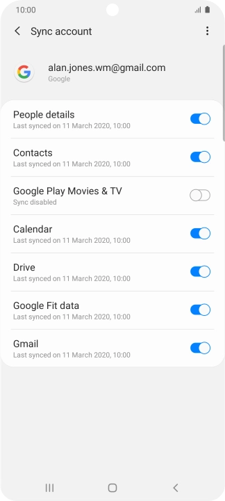 Press the Home key to return to the home screen.