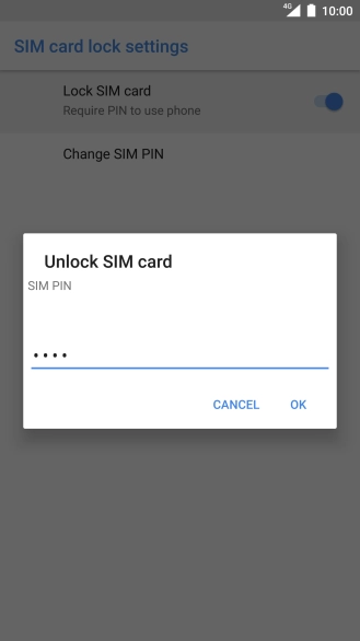 Key in your PIN and press OK.